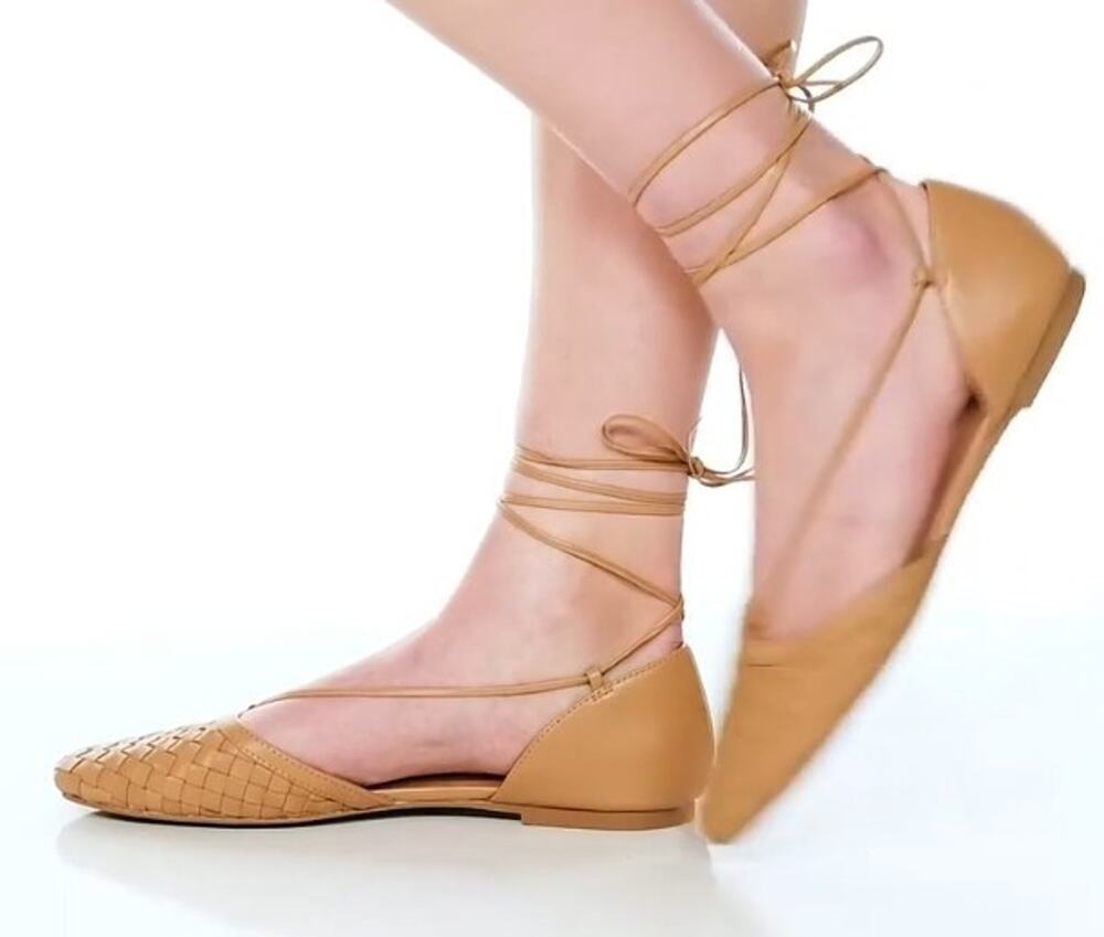 Madewell The Celina Lace Up Flats Size 8
